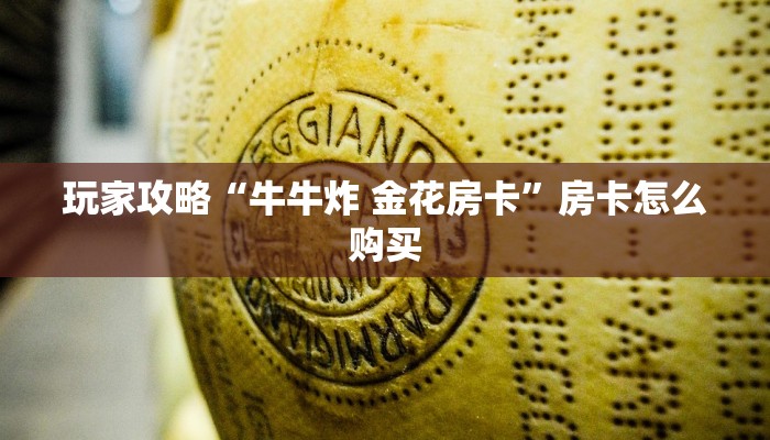 玩家攻略“牛牛炸 金花房卡”房卡怎么购买
